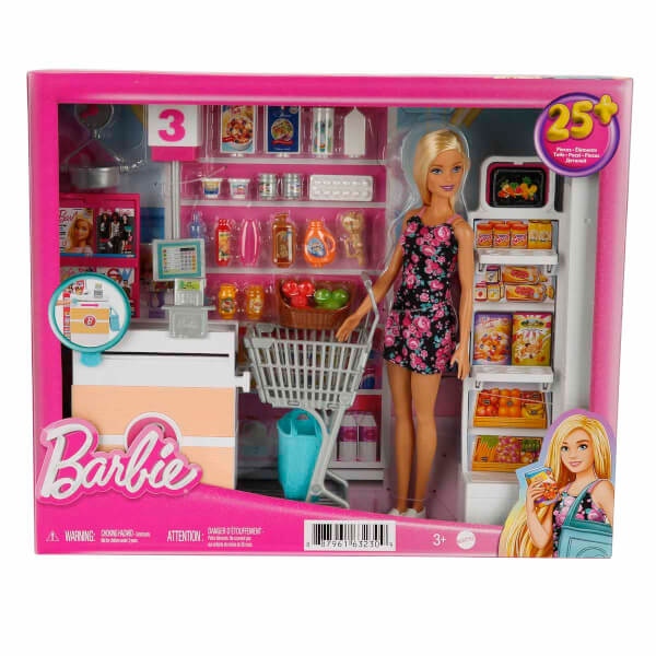 Barbie Süpermarkette Oyun Seti FRP01