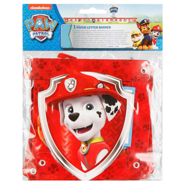 PAW Patrol Desenli Happy Birthday Yazılı Banner