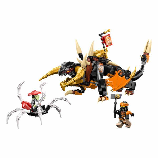 LEGO NINJAGO Cole’un Toprak Ejderhası EVO 71782 - 7 Yaş ve Üzeri Çocuklar İçin Cole ve İskelet Minifigürleri İçeren Yaratıcı Oyuncak Yapım Seti (285 Parça)