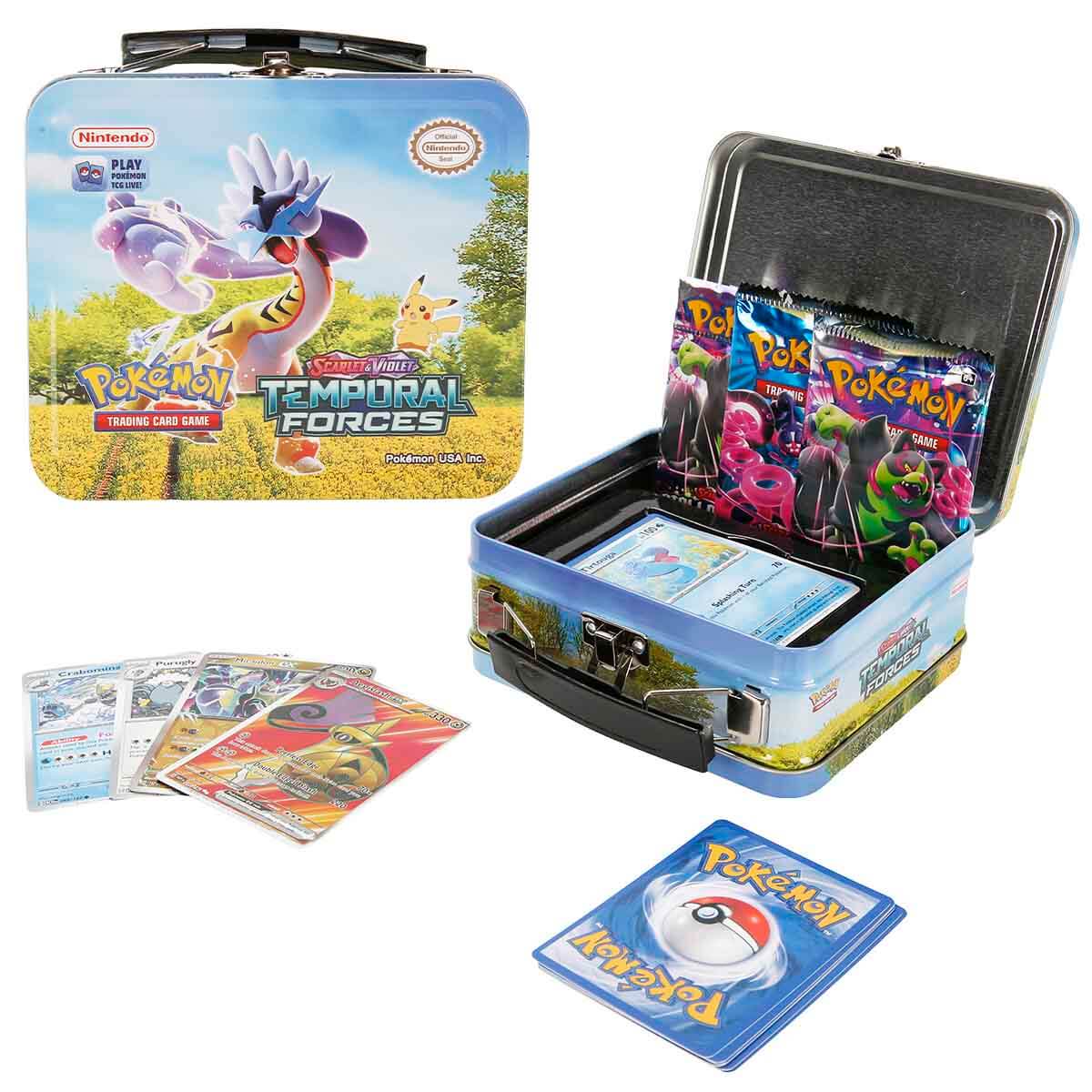 Pokemon Koleksiyon Kartı Metal Kutu - Meowscarada - Yeşil Pokemon