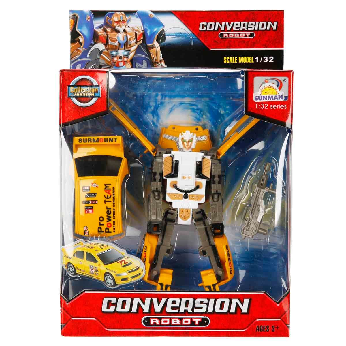 1:32 Sesli ve Işıklı Dönüşebilen Robot - Yeşil - Jeep | Toyzz Shop
