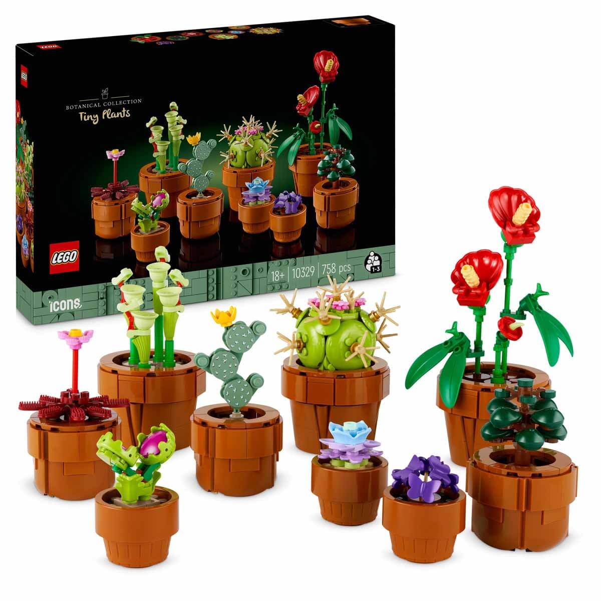 LEGO Icons Minik Bitkiler 10329 - Yetişkinler için Dekoratif