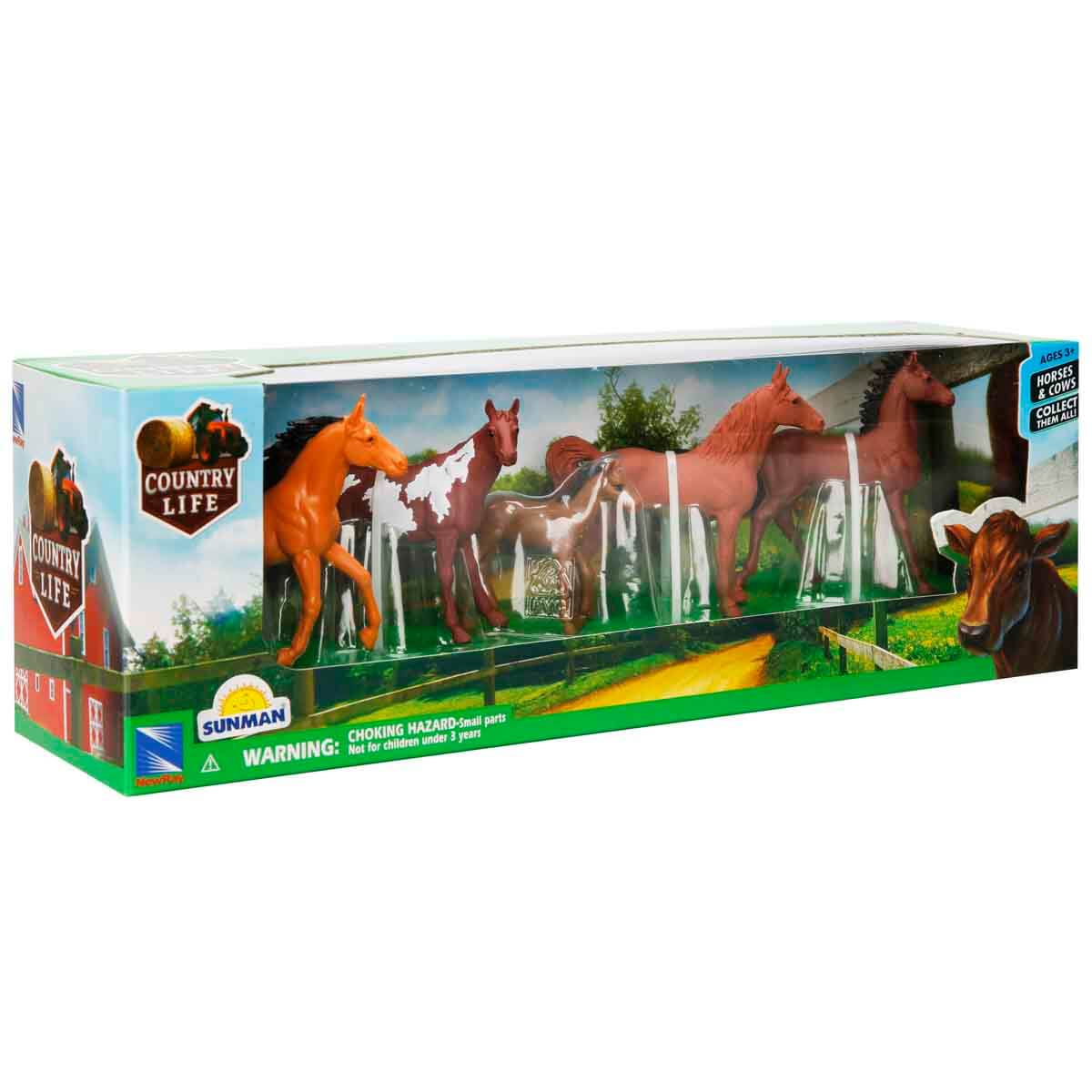 Country Çiftlik Hayvanları - 5'Li At - Kahve Rengi Tay | Toyzz Shop