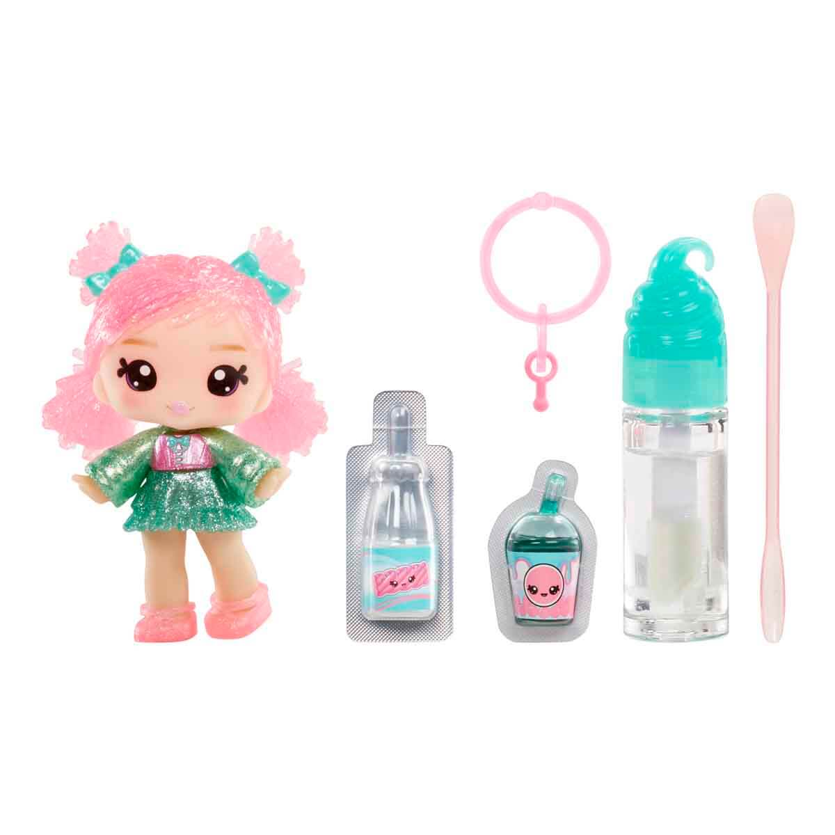 mimi様 Yummiland Mini Bebek ve Dudak Parlatıcısı Figür Seti - Roxie