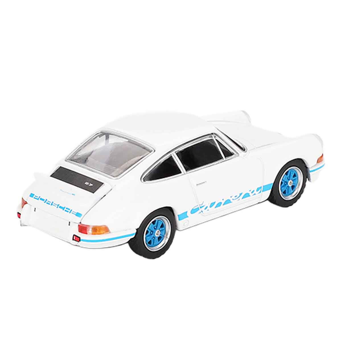 1:64 Mini GT Porsche 911 Carrera RS 2.7 Grand Prix White with Blue