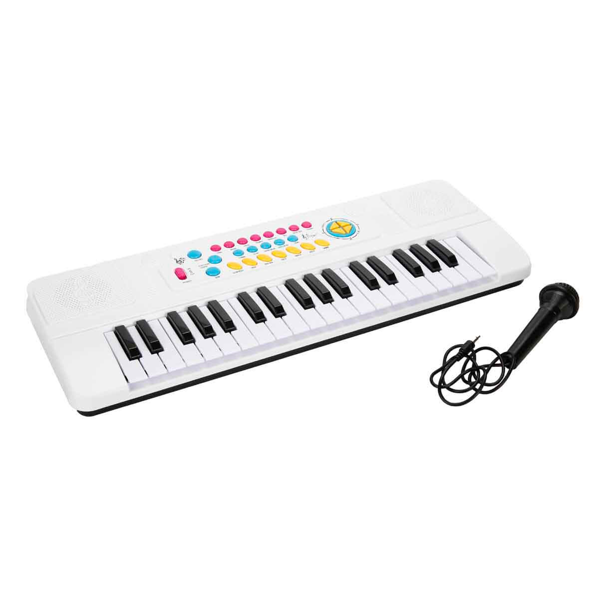 Mikrofonlu Elektronik Org 37 Tuşlu - Beyaz | Toyzz Shop