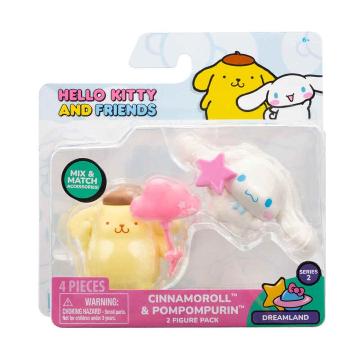 Hello Kitty 2'li Mini Figür Seti S2 HKT06100 - Kuromi-My Melody