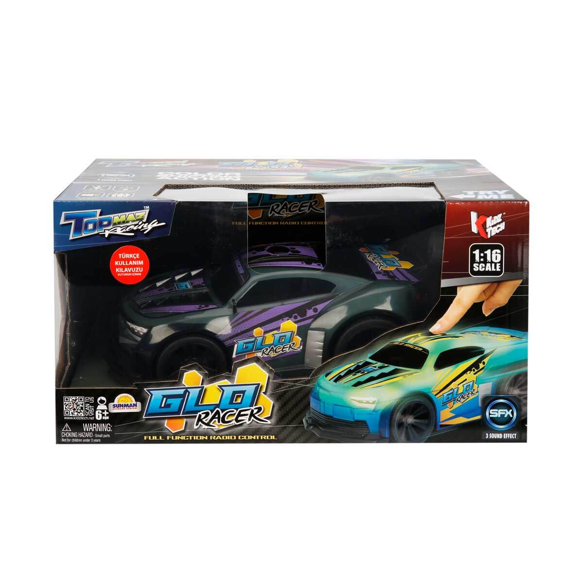1:16 Uzaktan Kumandalı Sesli ve Işıklı Glo Racer Araba 28 cm. | Toyzz Shop