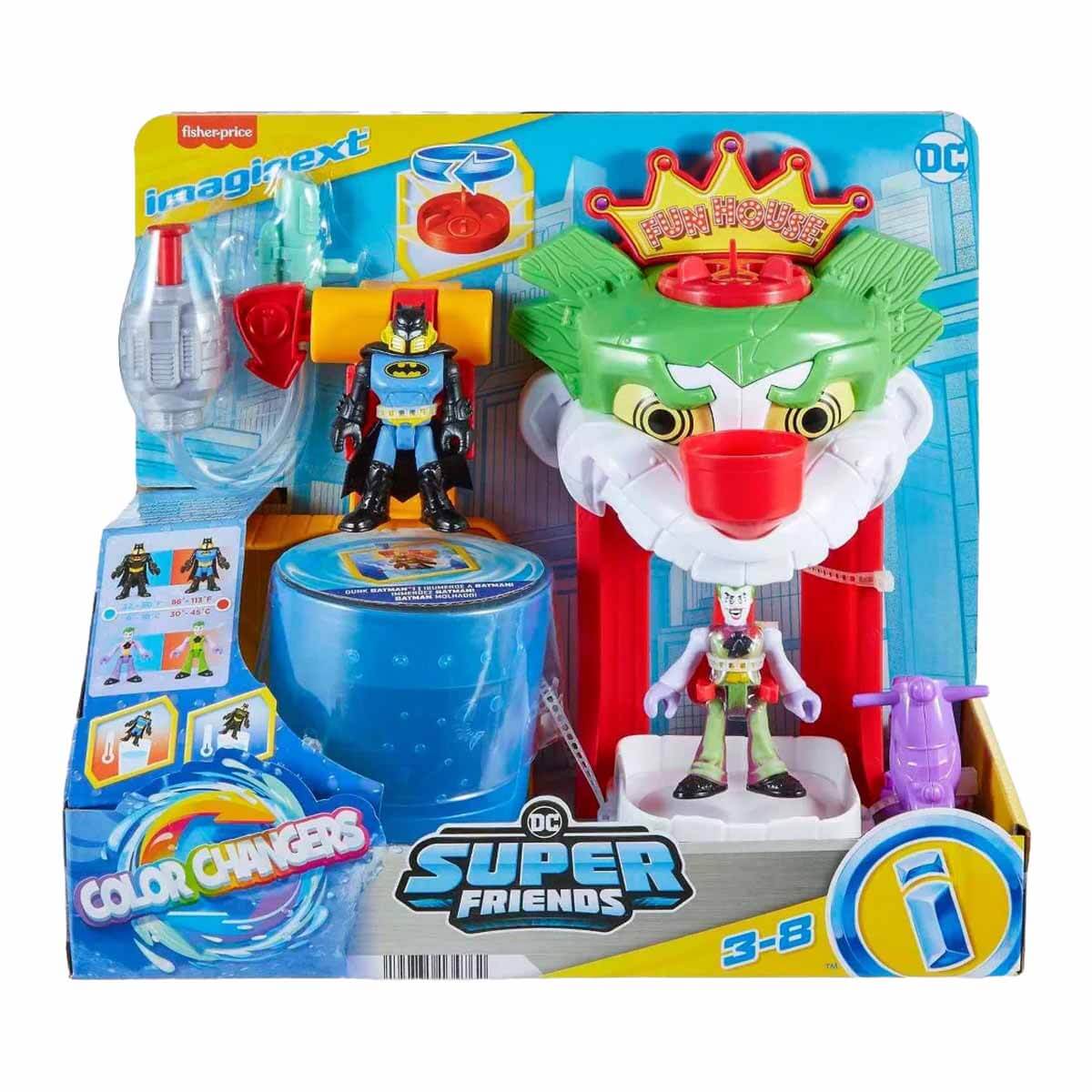 Imaginext DC Super Friends Renk Değiştiren Joker Eğlence Evi Oyun