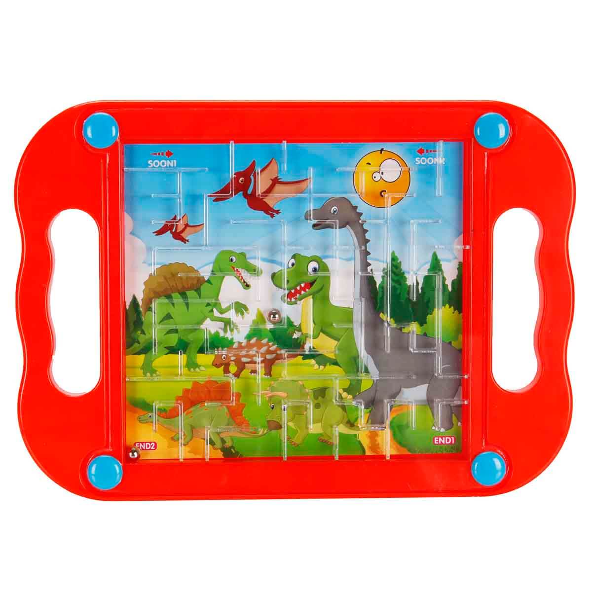 Smile Games Denge Labirenti Kutu Oyunu - Kırmızı-Lunapark Desenli