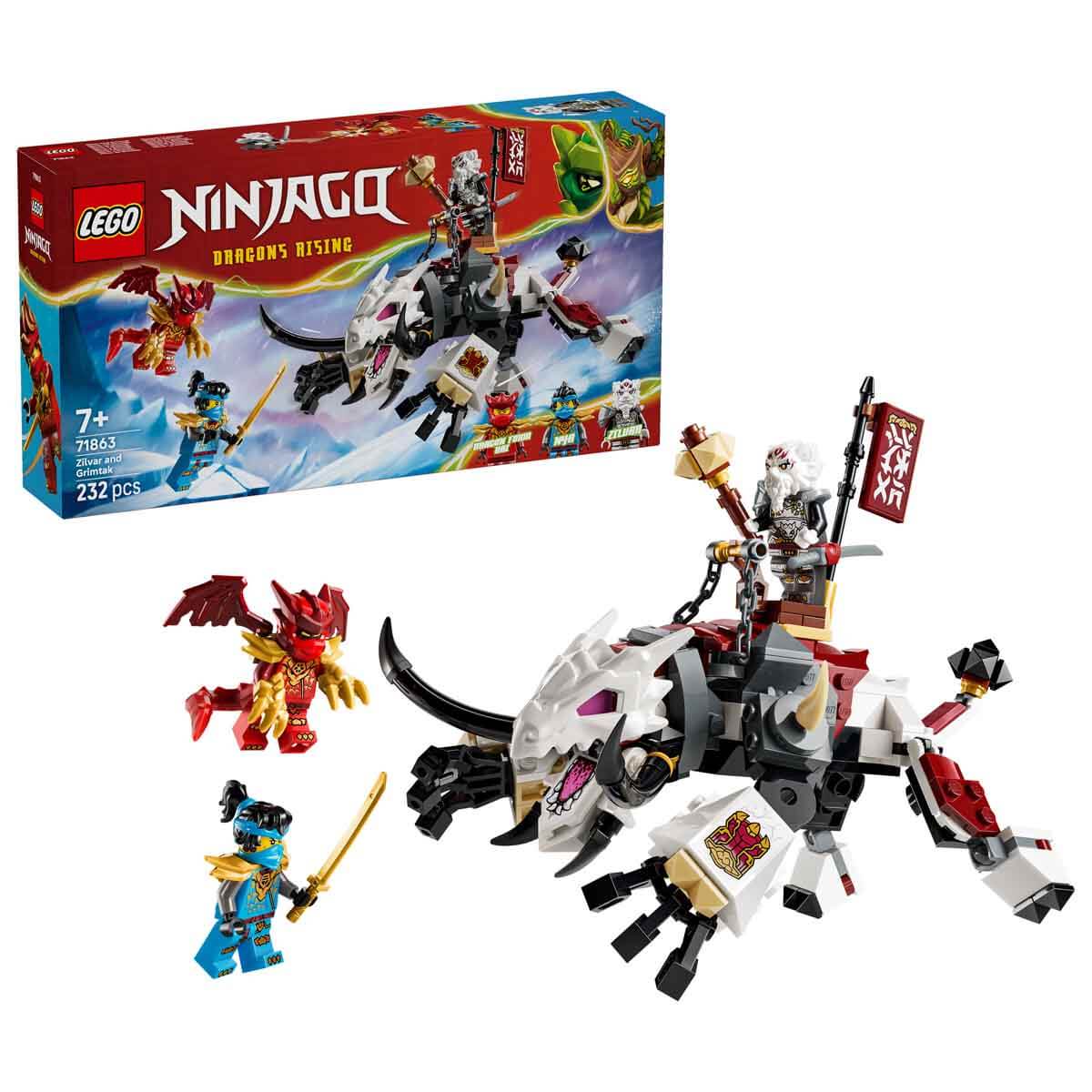 LEGO NINJAGO Zilvar ve Ejderha Canavar Grimtak 71863 - 7 Yaş ve