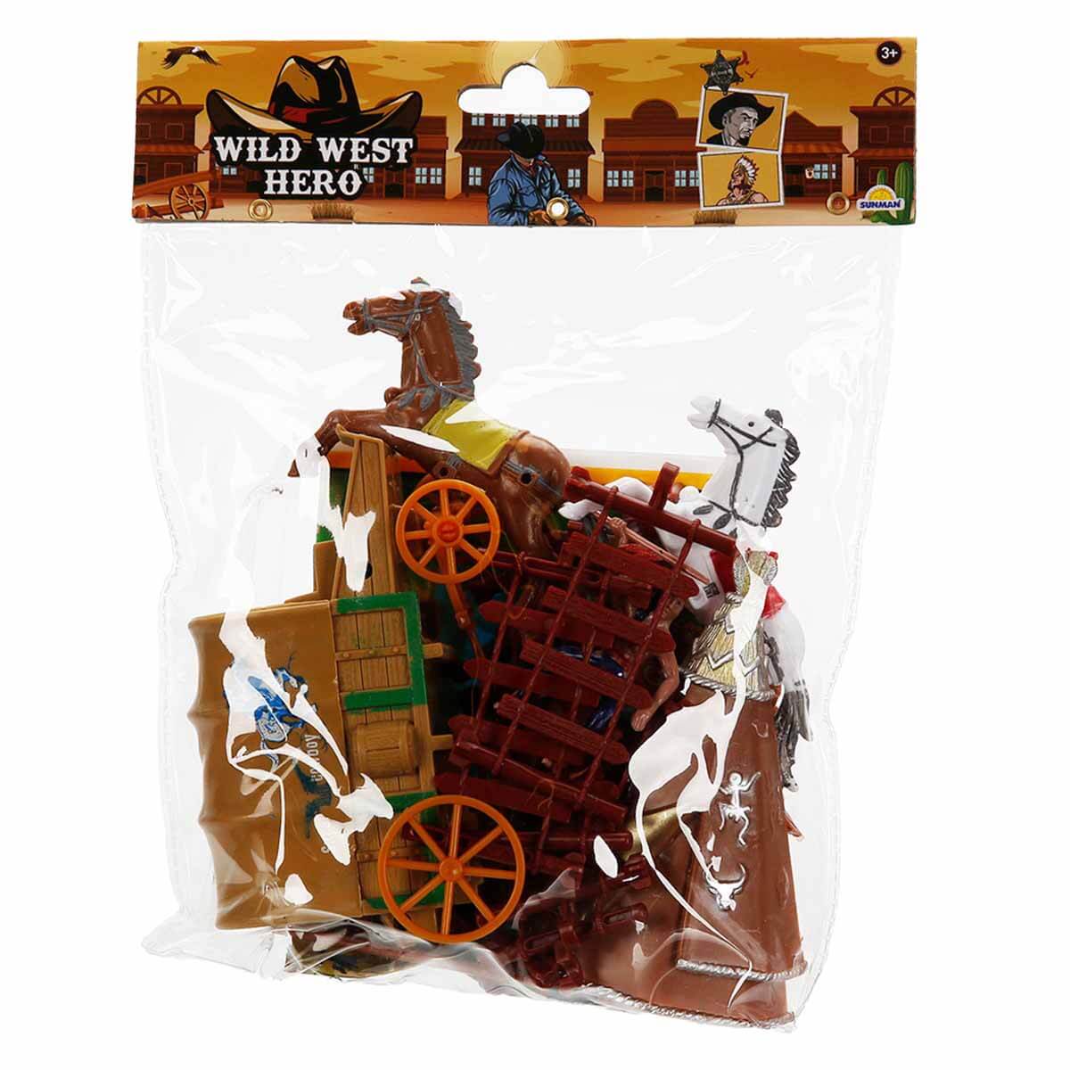 Kovboy Figürleri Oyun Seti - Arabalı-Çadırlı Set | Toyzz Shop