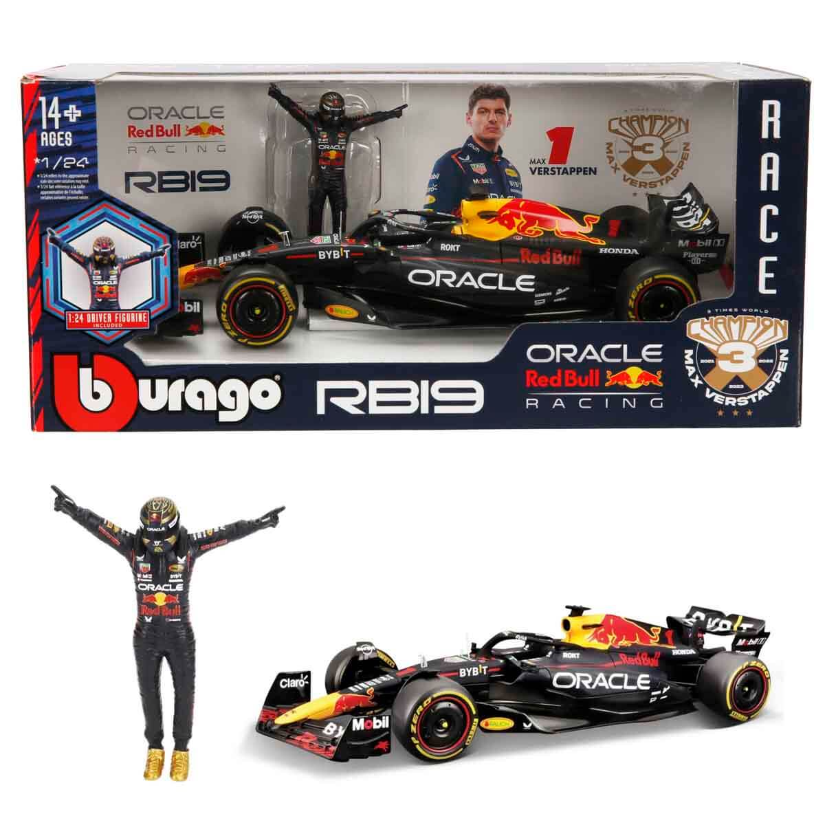 1:24 Oracle Red Bull Racing RB19 Figürlü Formula 1 Yarış Arabası