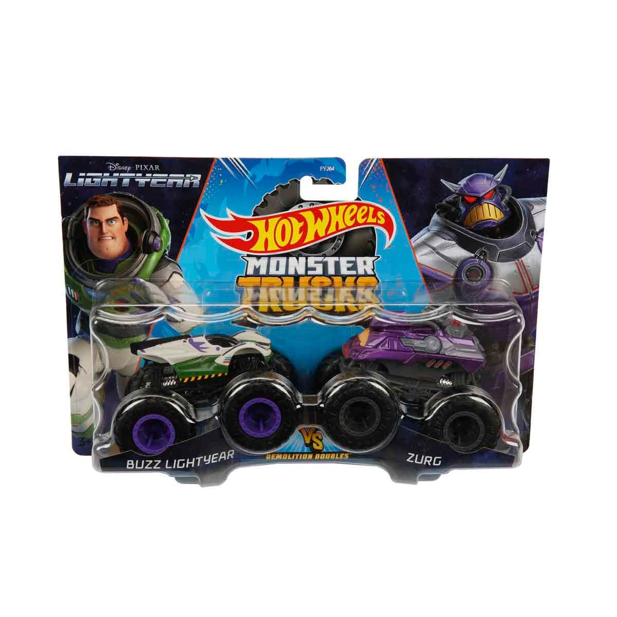 1:64 Hot Wheels Monster Trucks 2'li Paket FYJ64 - Jcc66 Loco Punk