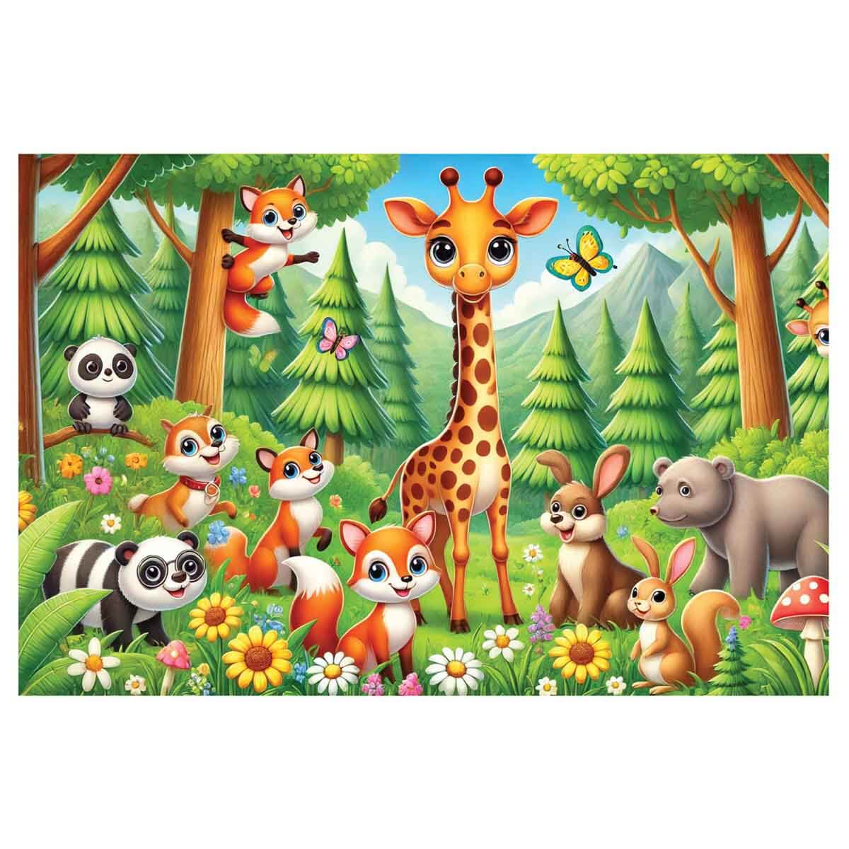 undefined - 14820_60_Parca_Puzzle_Zurafa_ve_Sevimli_Hayvanlar_.jpg