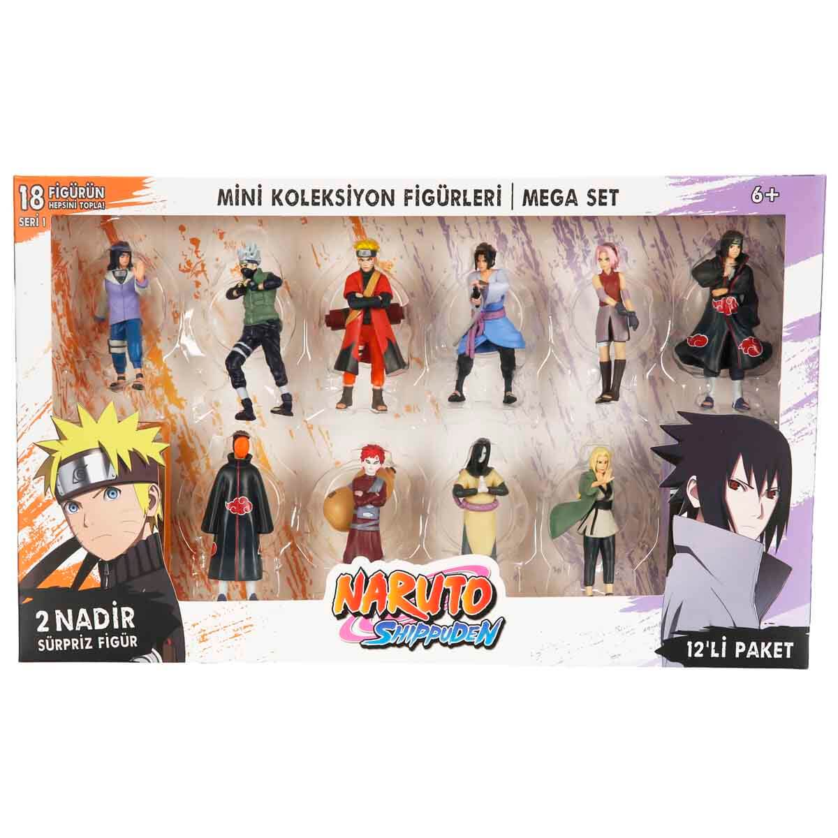Naruto Shippuden 12'li Figür Seti S1 - Turuncu Saçlı Nagato'Lu Set