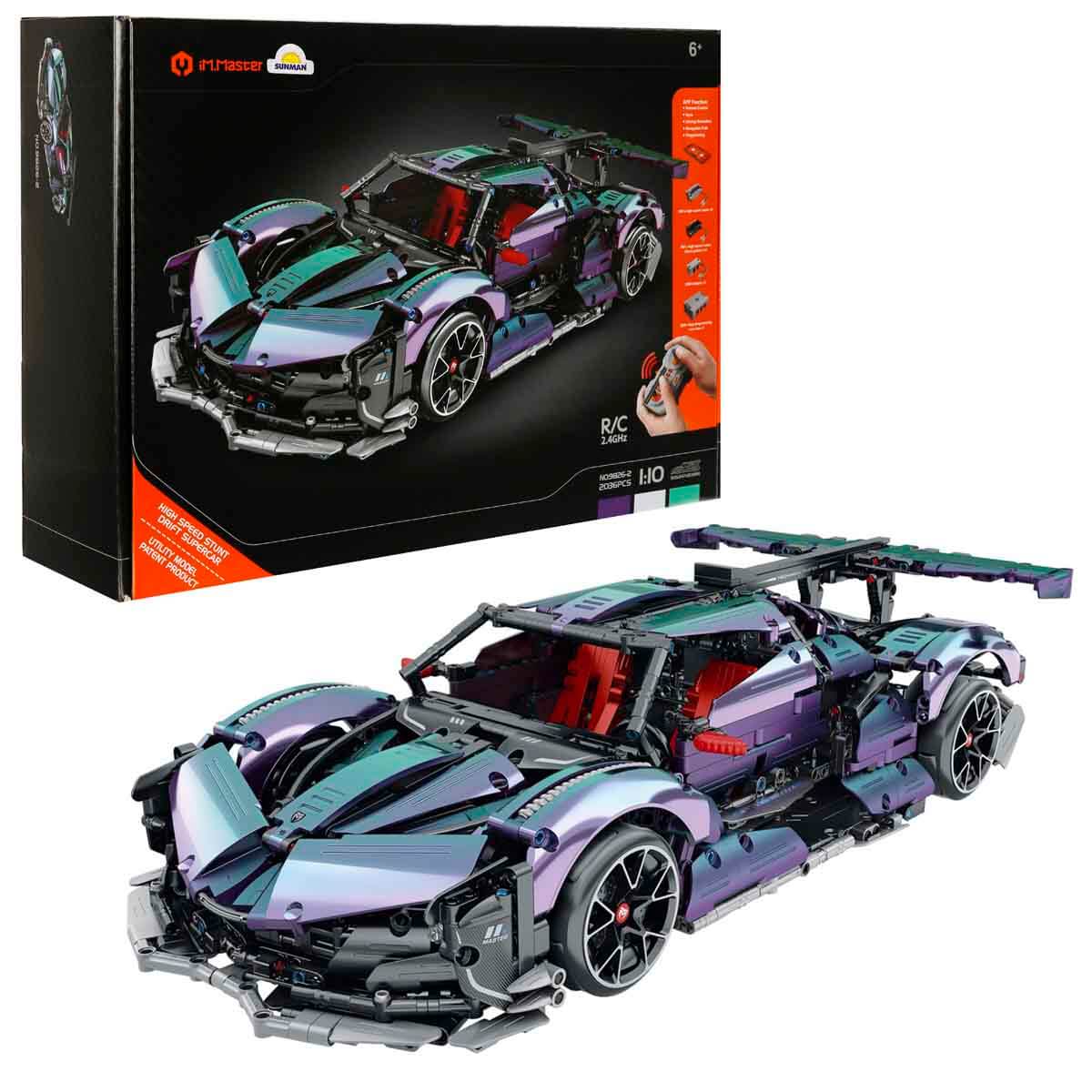 1:10 iM. Master Uzaktan Kumandalı Chameleon Süper Araba 2036 Parça