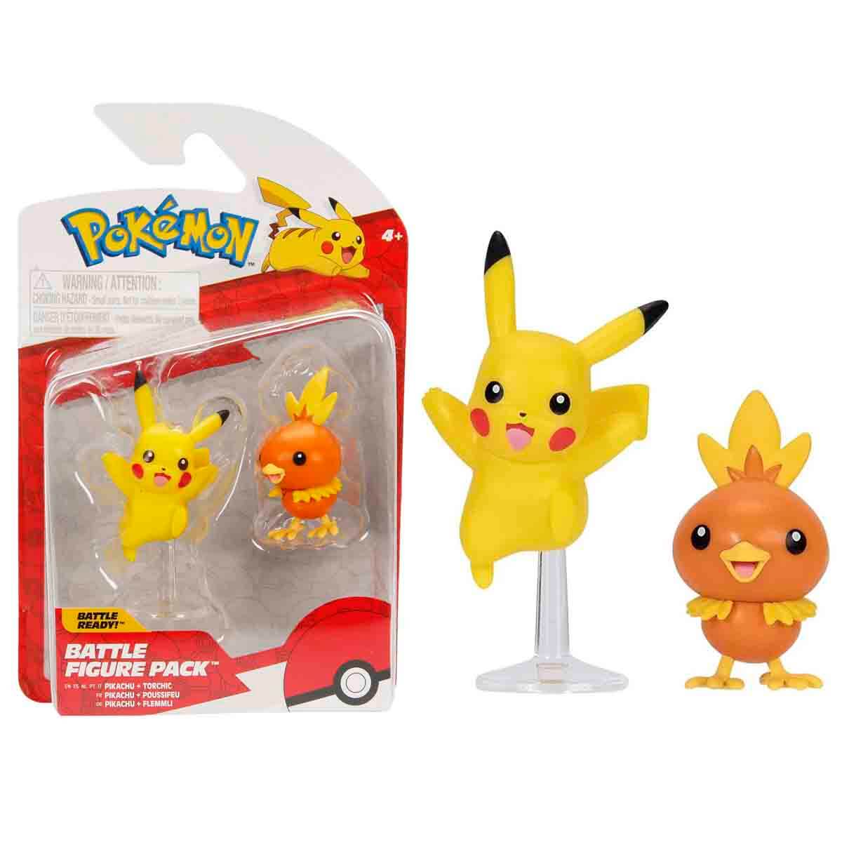 【2刷】ポケットモンスター 1 Pokemon Battle Figür 2'li Set POK/PKW3355 - Pikachu Ve Quaxly