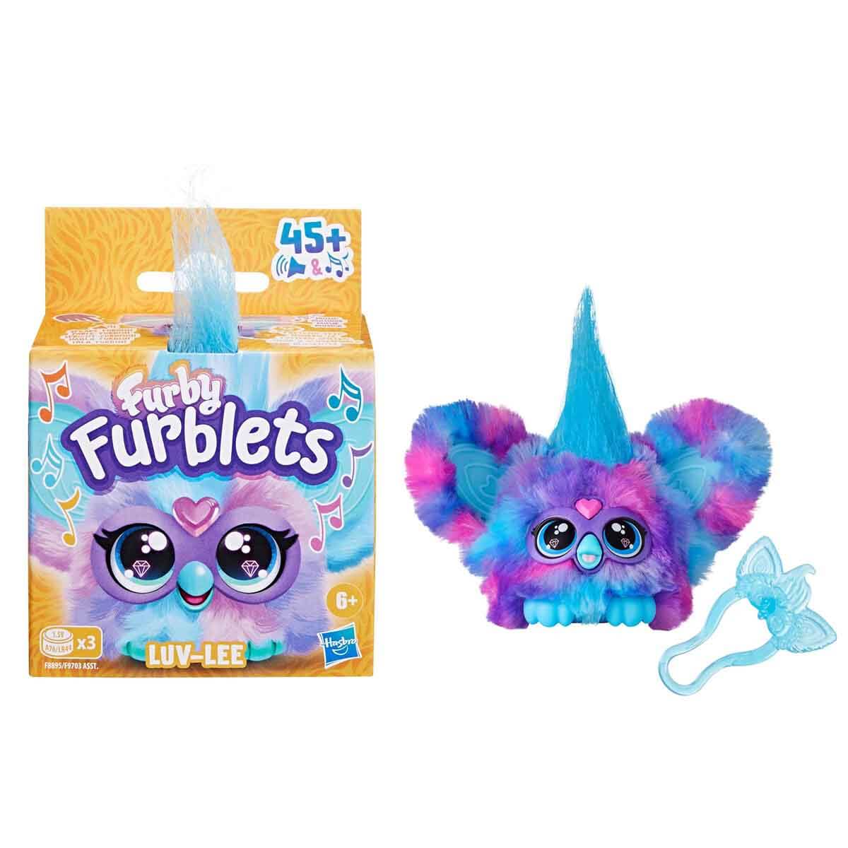 ぷっくりハート合皮　ファンキーブルちゃんNo.290 Sesli Furby Furblet Peluş - Luv-Lee F8895 | Toyzz Shop