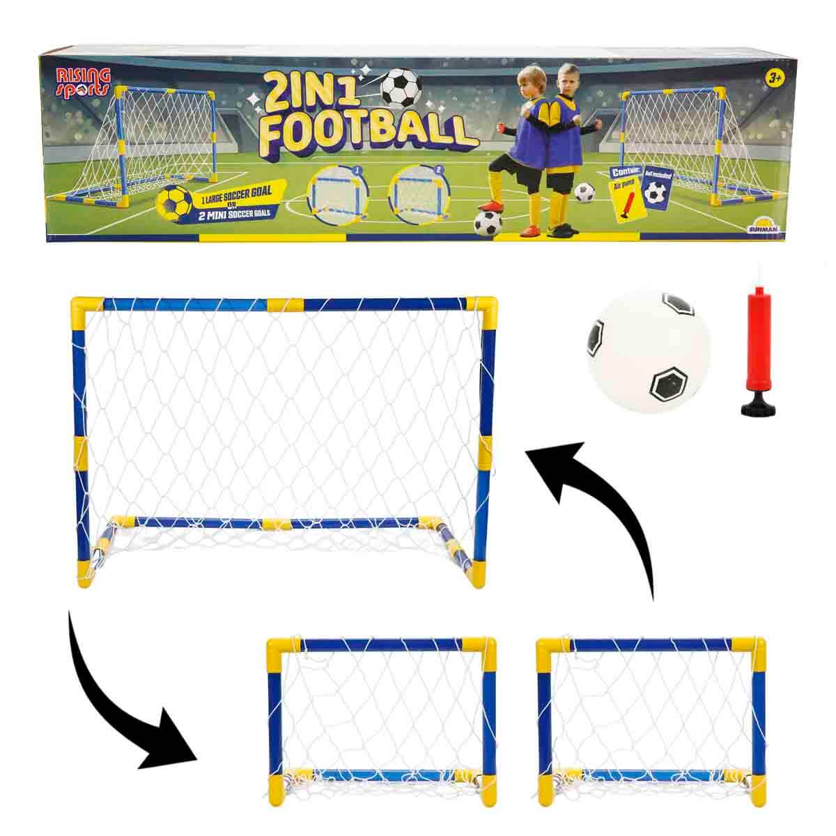 2in1 Rising Sports Sarı Lacivert Futbol Seti | Toyzz Shop