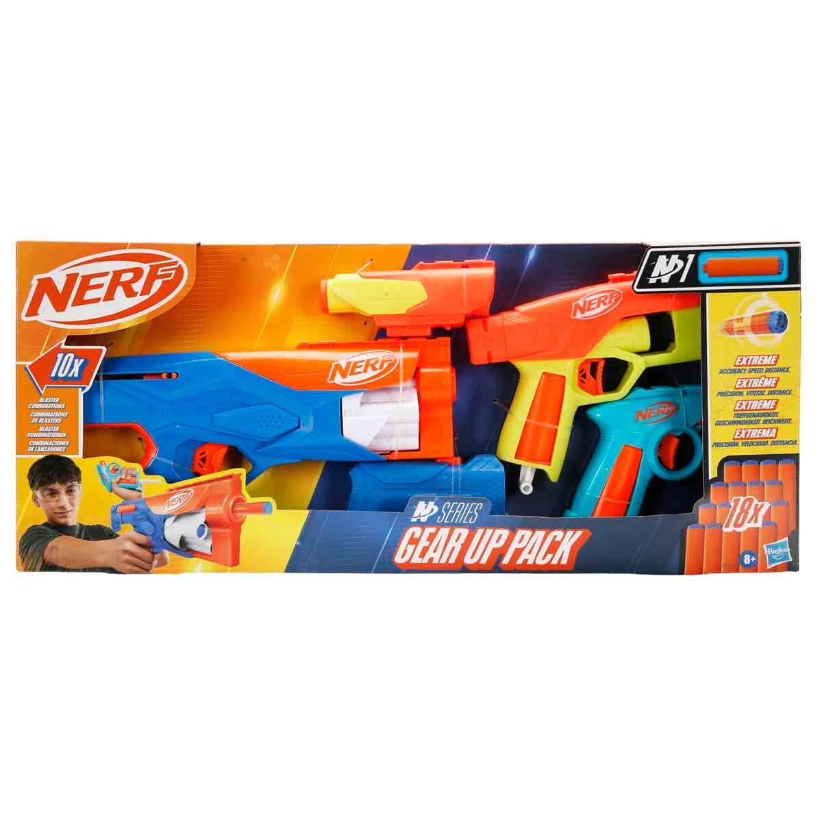 Nerf N-Serisi Gear Up 18 Mermili 3'lü Sünger Dart Atan Silah Seti