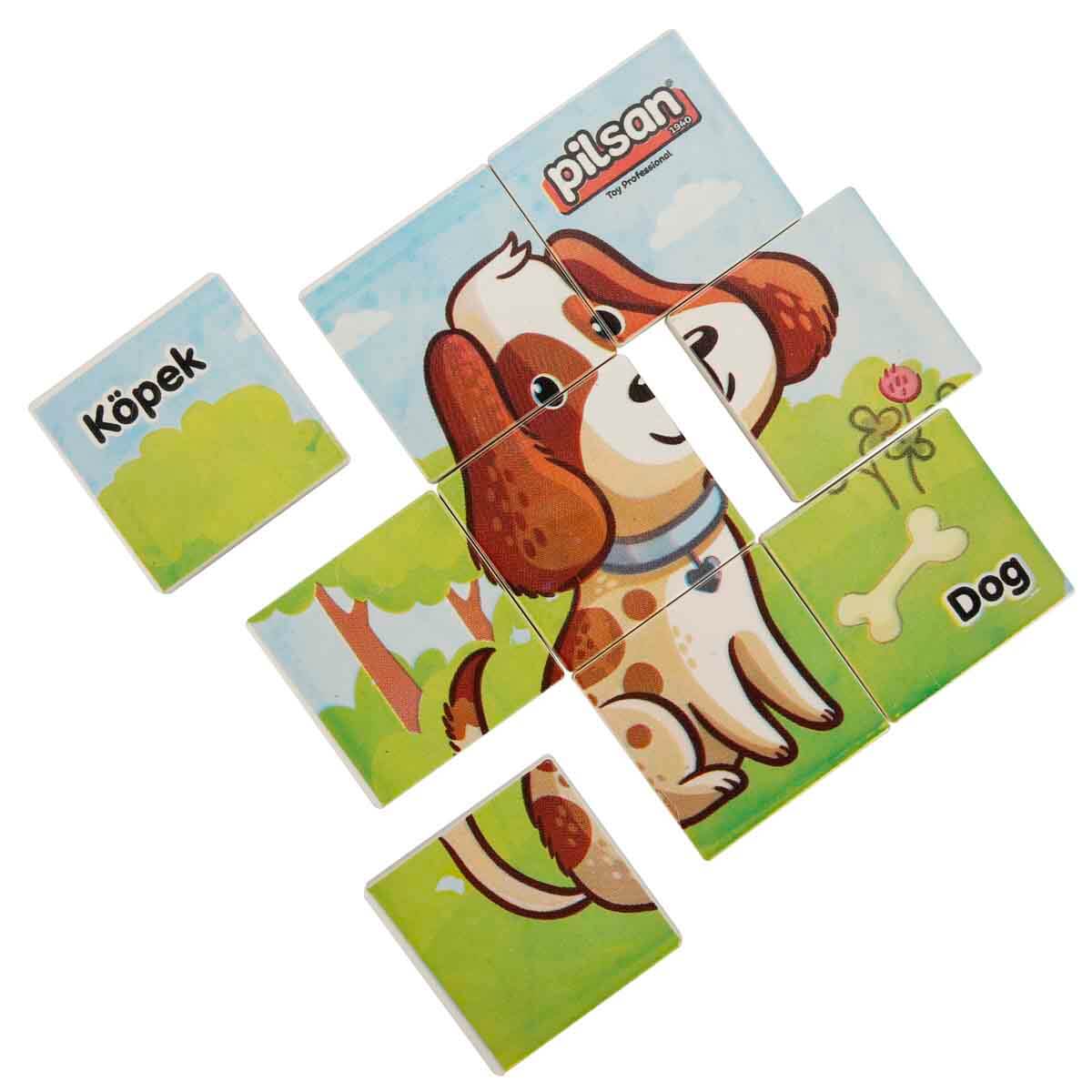 Animal Serisi Puzzle 9 Parça - Kaplumbağa | Toyzz Shop