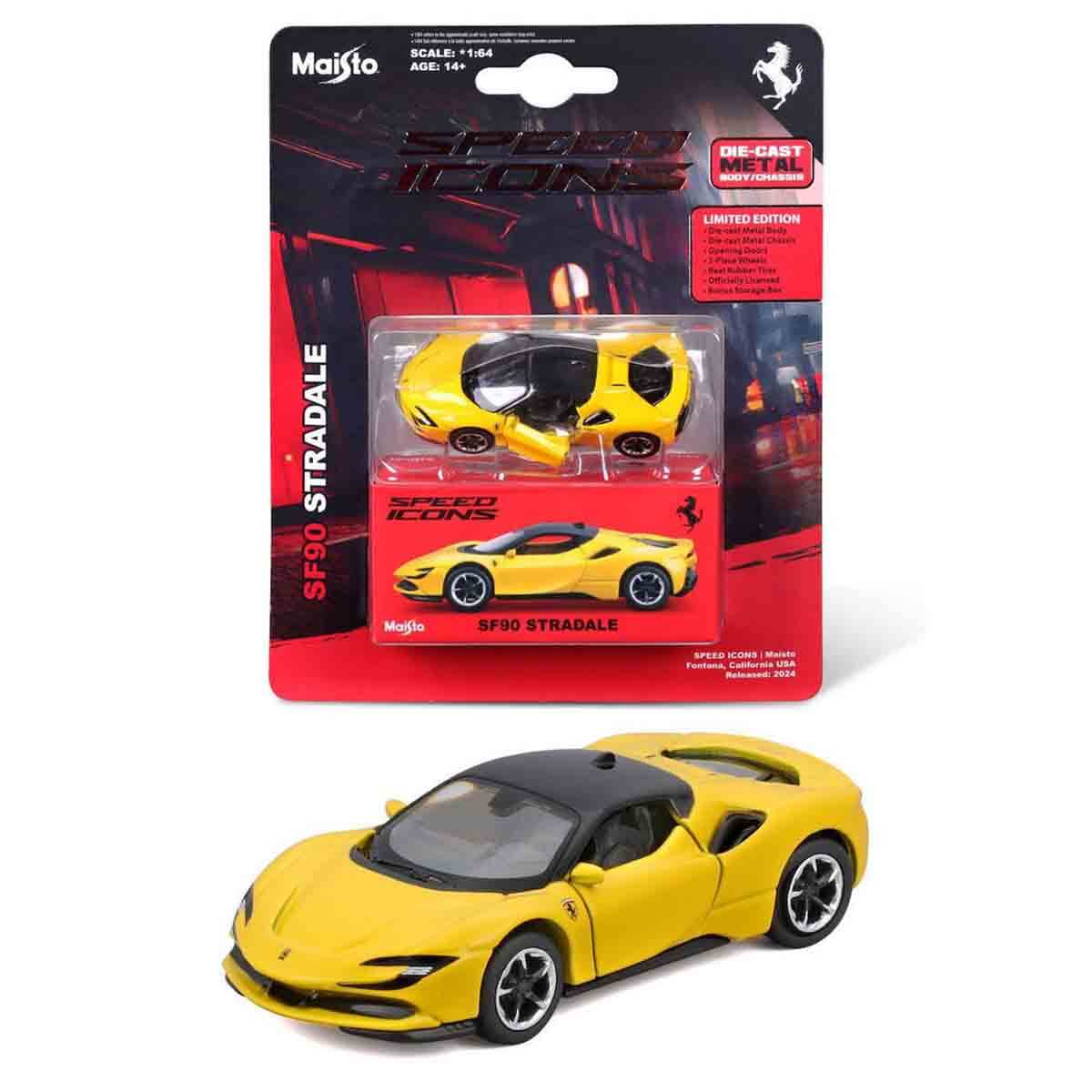 1:64 Speed Icons Diecast Araba Tekli Paket - Kırmızı Ferrari Monza