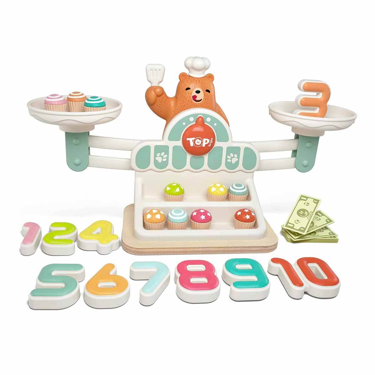 知育玩具 World of English Straight Play 1-12 Woody Ahşap Manyetik Terazi Alışveriş Oyunu 34 Parça | Toyzz Shop