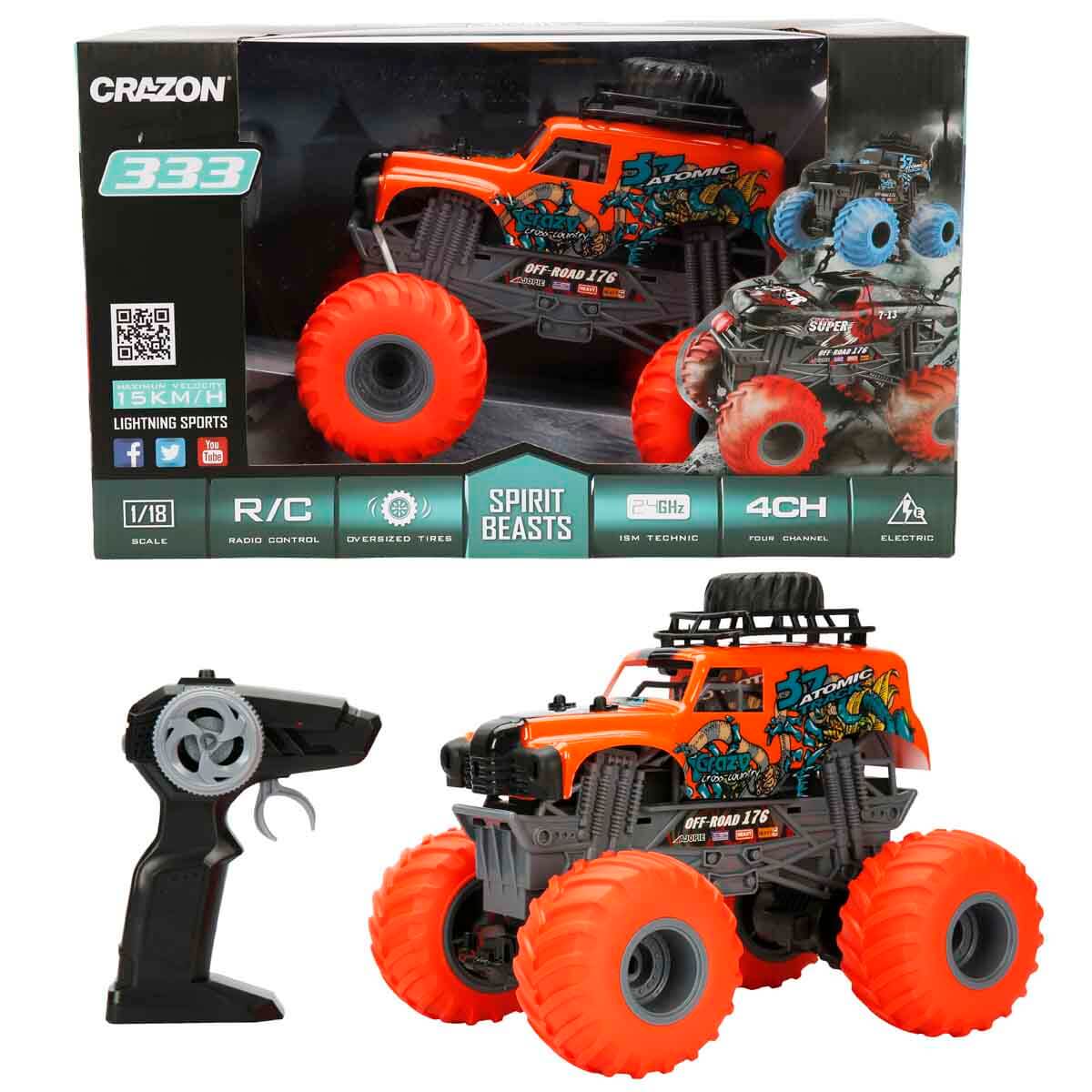1:18 Spirit Beasts USB Şarjlı Uzaktan Kumandalı Off Road Araba