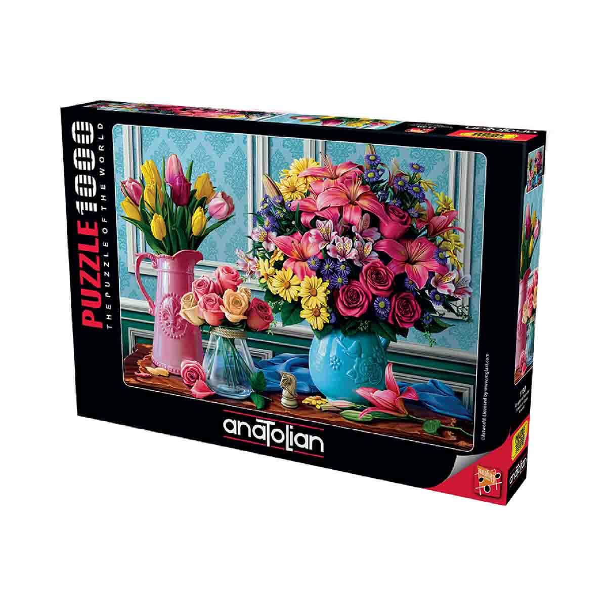 1000 Parça Puzzle: Rengarenk Buketler | Toyzz Shop