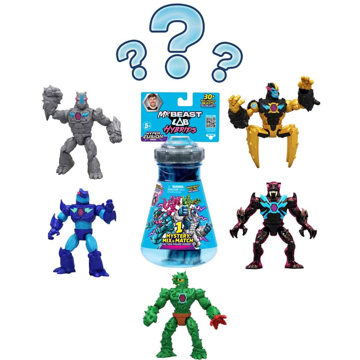 MrBeast Lab Hybrids Hyper Fusion Serisi Mix Match Aksiyon Figürü