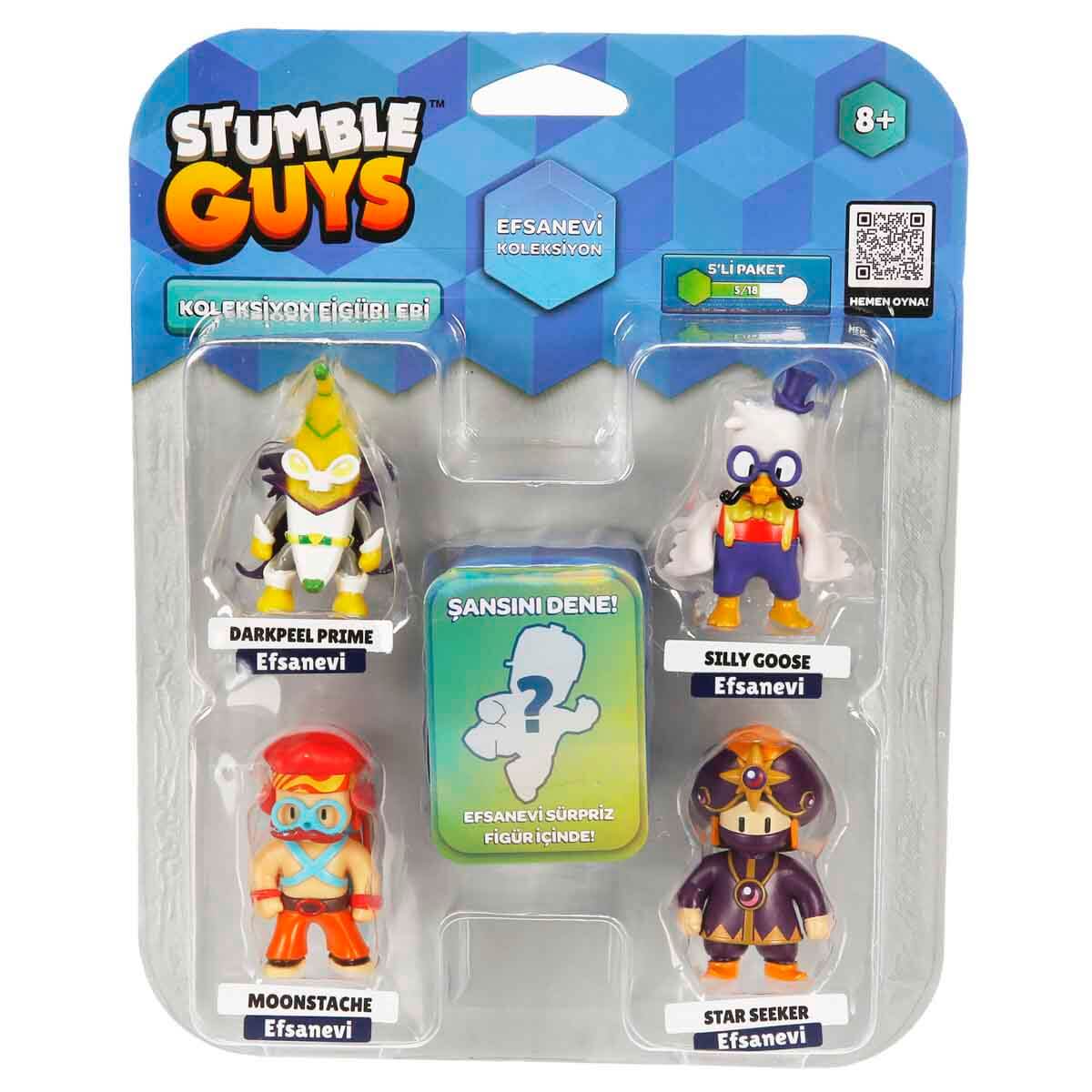 Stumble Guys Mythic Serisi 5'li Figür Seti - Toxic Boxer'Lı Set