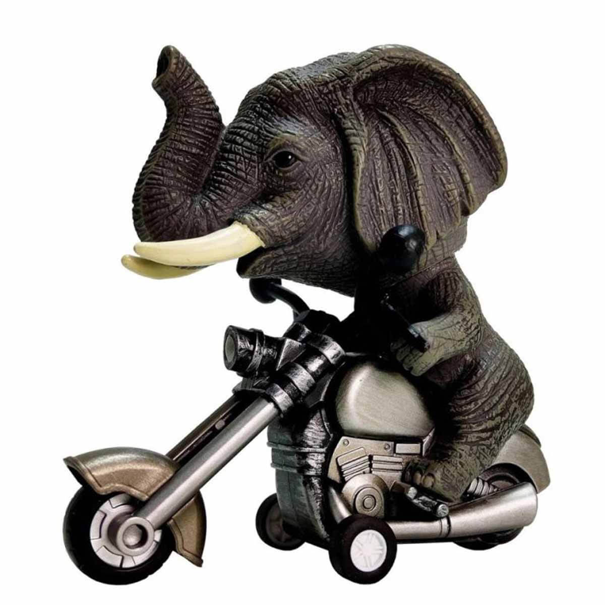 Crazoo Koca Kafalı Hayvan Figürlü Motosiklet - Fil | Toyzz Shop