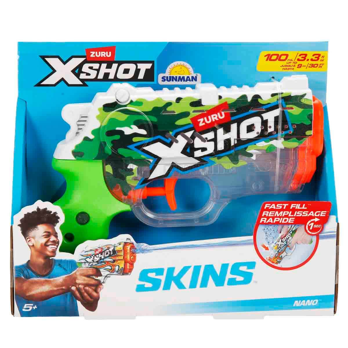 X-Shot Skins Nano Fast Fill Su Tabancası - Jungle Camo | Toyzz Shop