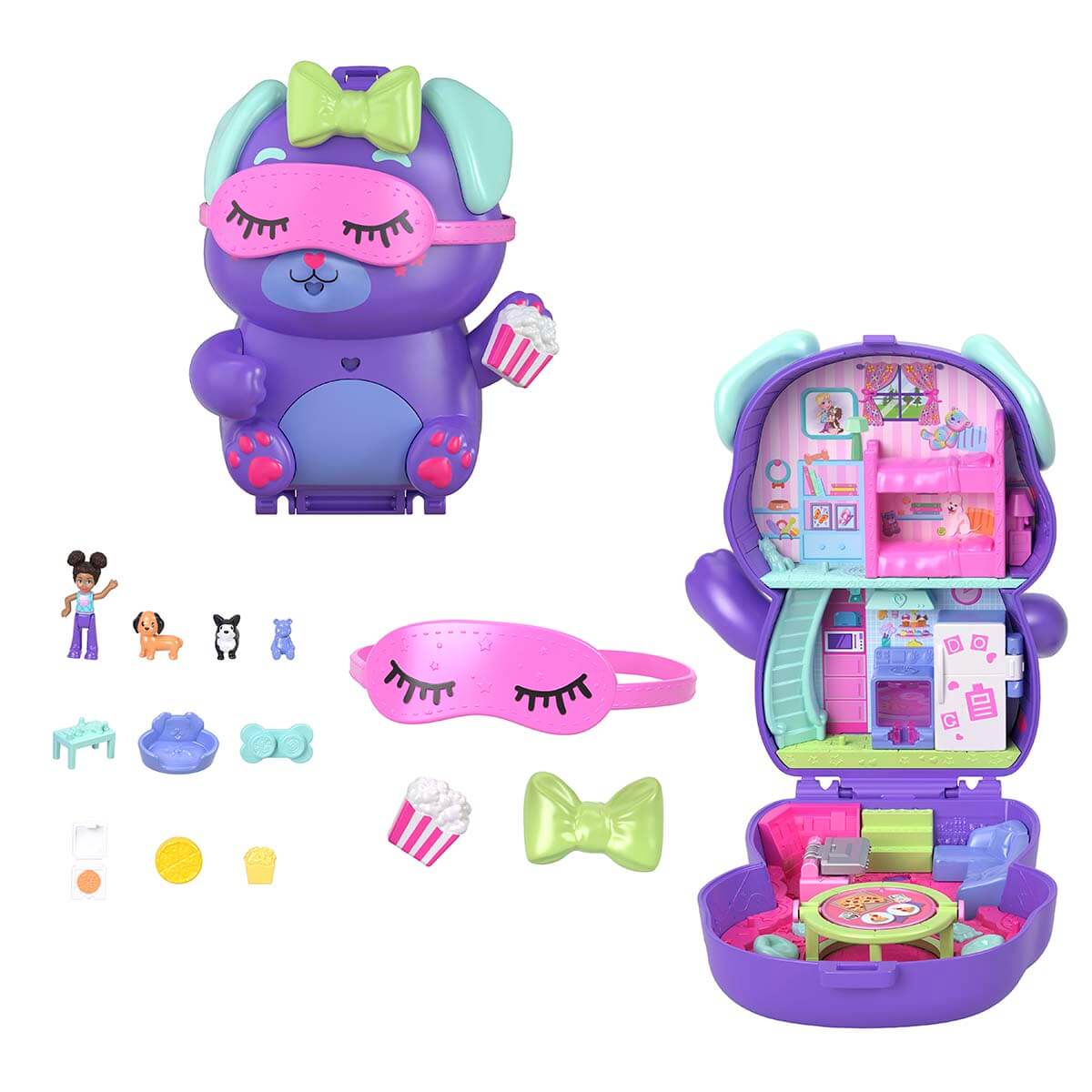 Polly Pocket ve Maceraları Kompakt Oyun Seti JFG56 - Göz Bantlı