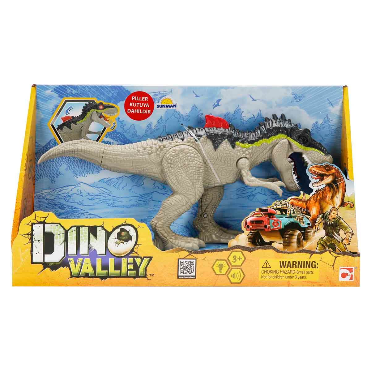 Sesli ve Işıklı Dino Valley Dinozor - Yeşil Kırmızı | Toyzz Shop