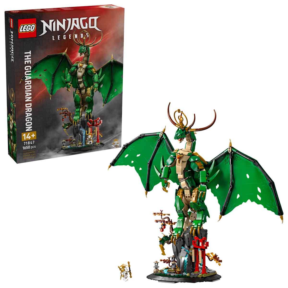 LEGO NINJAGO Muhafız Ejderha 71847 - 14 Yaş ve Üzeri için Usta Wu
