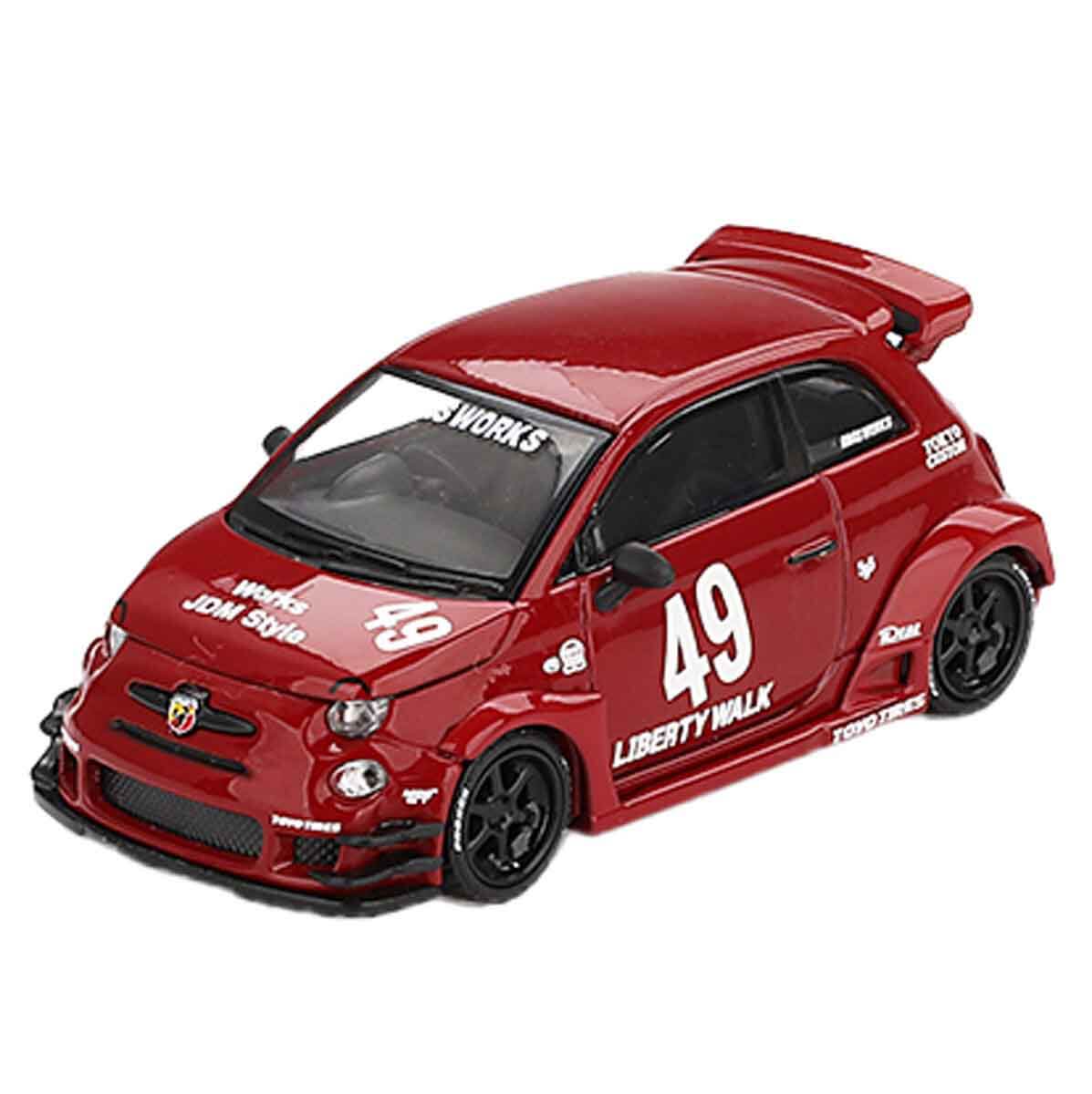 1:64 Mini Gt LB-WORKS x Abas Works ABARTH 595 Red Diecast Model