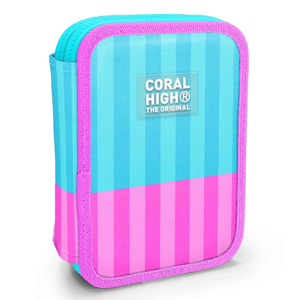 undefined - 42024_Coral_High_Turkuaz_Pembe_Cizgili_Kalem_Kutusu_3112.jpg