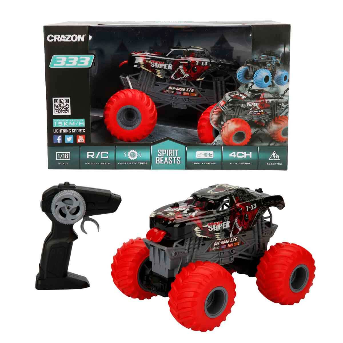 1:18 Spirit Beasts USB Şarjlı Uzaktan Kumandalı Off Road Araba