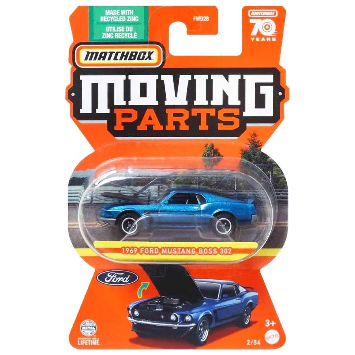 MATCHBOX 1:64 Arabalar Serisi FWD28 - 1969 Ford Mustang Boss 302
