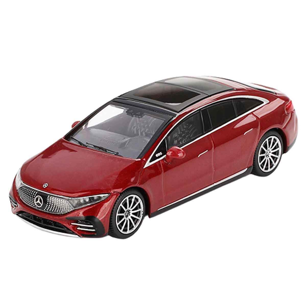 1:64 Mini GT Mercedes-Benz EQS 580 4MATIC Red Metallic Diecast