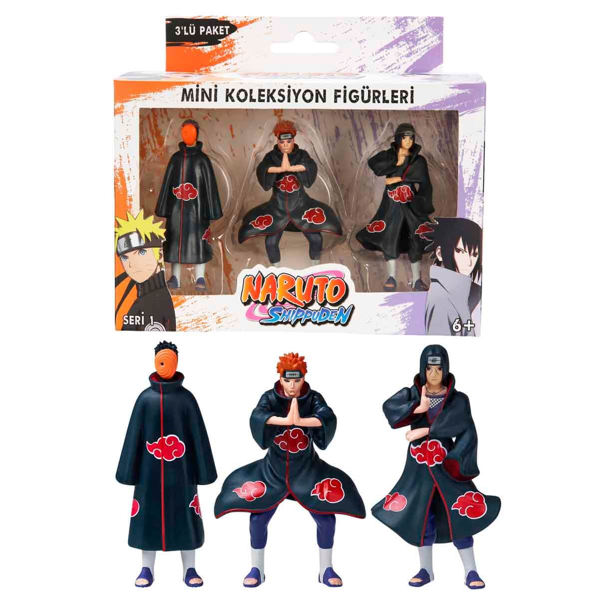 Naruto Shippuden 3'lü Figür Seti S1 - Mor Hırkalı Hinata'Lı Set