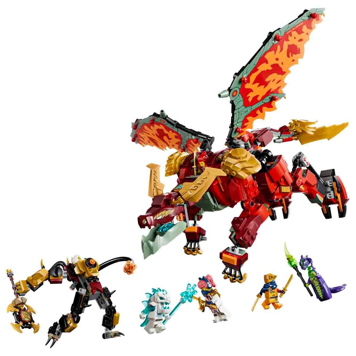 LEGO NINJAGO Wyldfyre'ın Dönüşen Ejderha Robotu 71868 - 9 Yaş ve