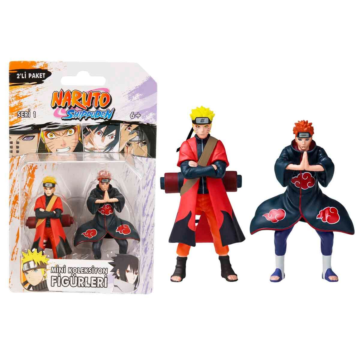 Naruto Shippuden 2'li Figür Seti - Uzun Turuncu Yelekli Naruto Ve