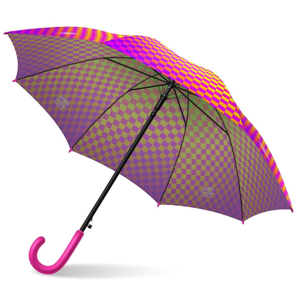 undefined - 4f26b_Coral_High_Neon_Renkli_Dama_Desenli_Cocuk_Semsiyes.jpg