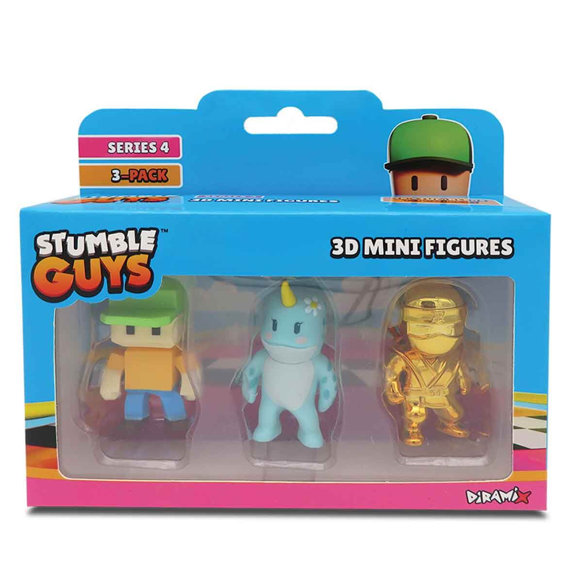 Stumble Guys 3'lü Mini Figür Seti S4 TUY41000 - Pixel Guy