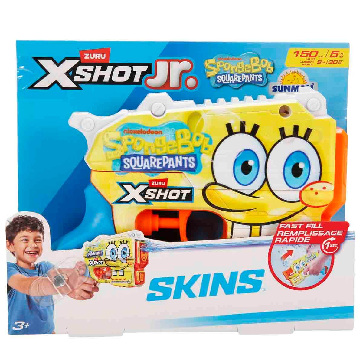 X-Shot Jr. SpongeBob SquarePants Fast Fill Skins Su Tabancası