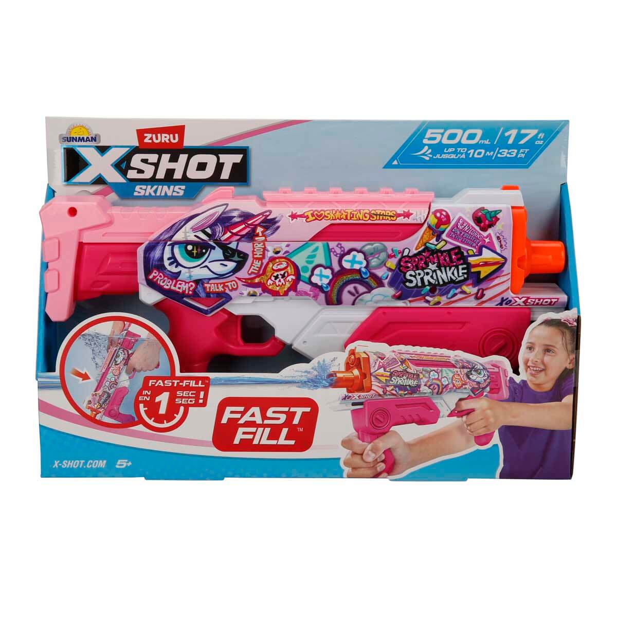 X-Shot Skins Hyperload Fast Fill Su Tabancası 34 cm - Blazer