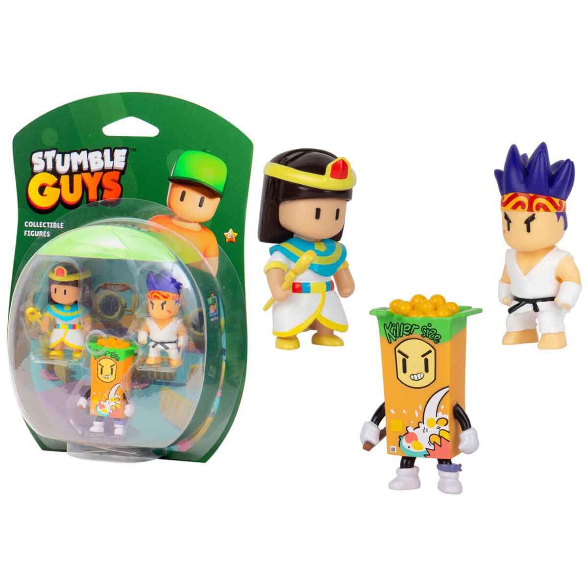 Stumble Guys 3'lü Figür Seti - Veloci T - Captain Noheart